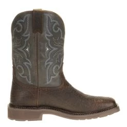 Justin Boots Men's Stampede H20 Amarillo 11in. Slate Embossed Top Soft Toe Work Boot -Justin Sale Shop WK4312 5