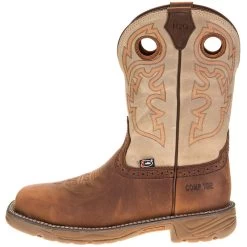 Justin Boots Men's Justin Stampede Rush Rust 11in. Cream Maldova Top Comp Toe Work Boot -Justin Sale Shop WK4338 2