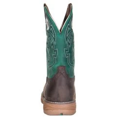 Justin Boot Company Men's H20 Rush Brown 11in. Green Top Soft Toe Work Boot -Justin Sale Shop WK4339 3