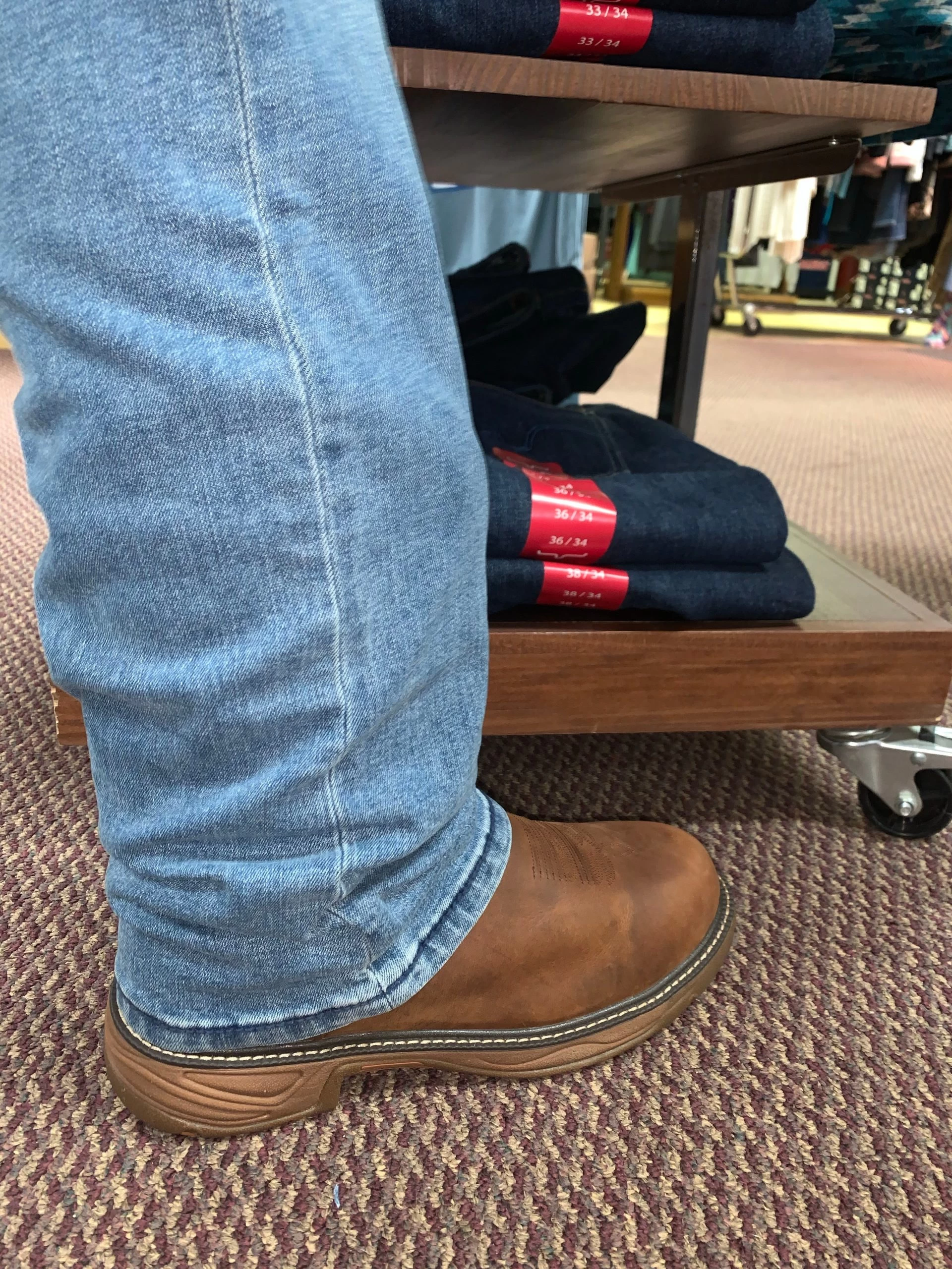 Justin Men's Rush Barley Western Work Boot Soft Toe SE4332 5 Justin Men's Rush Barley Western Work Boot Soft Toe SE4332 - Image 3