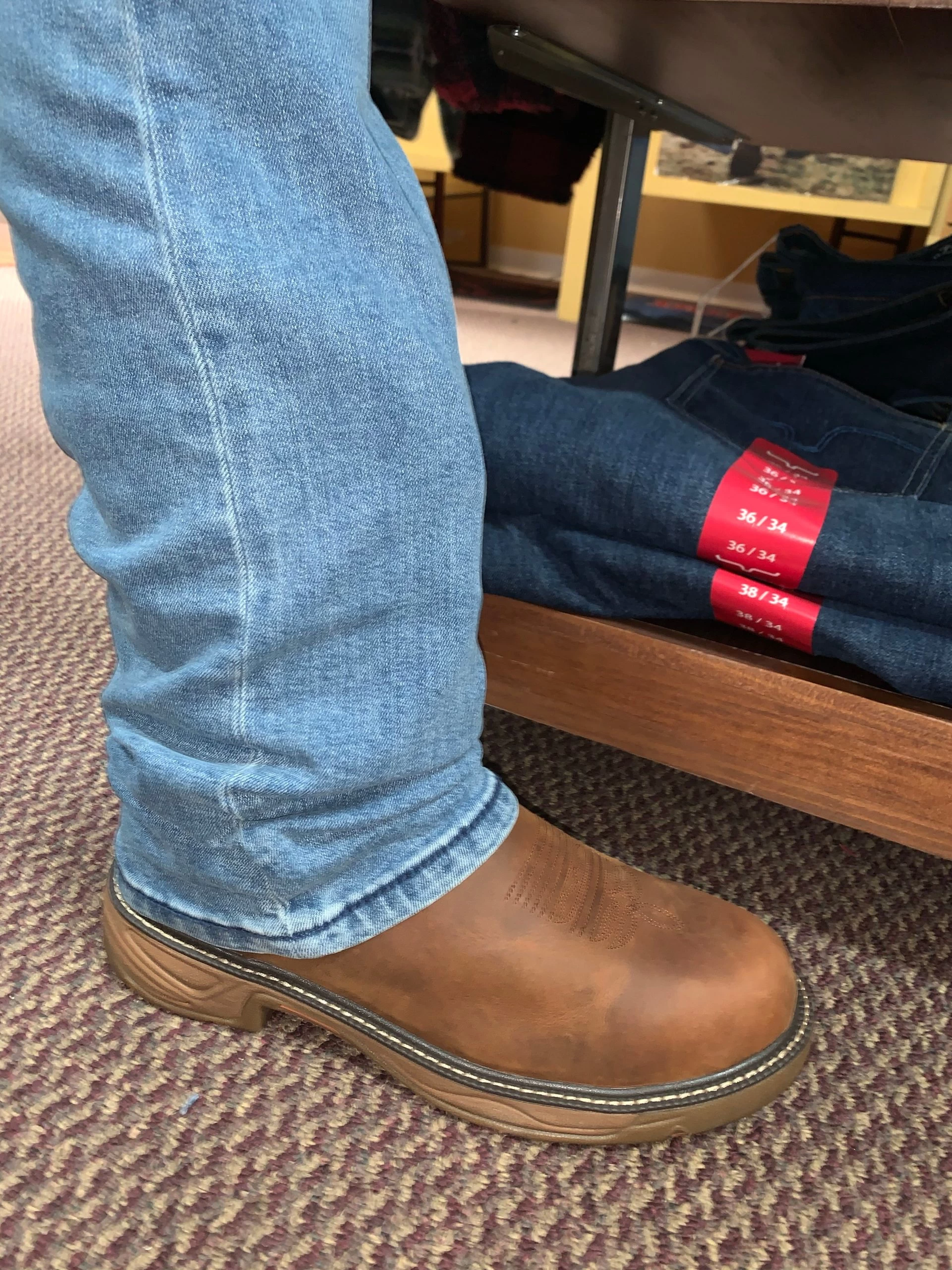 Justin Men's Rush Barley Western Work Boot Soft Toe SE4332 4 Justin Men's Rush Barley Western Work Boot Soft Toe SE4332 - Image 2