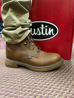Justin Mens Barley Brown 6" Lace Up Work Boot SE465 -Justin Sale Shop image ddd28ed7 cade 4c5d 9bcb 810ed5ddc8db
