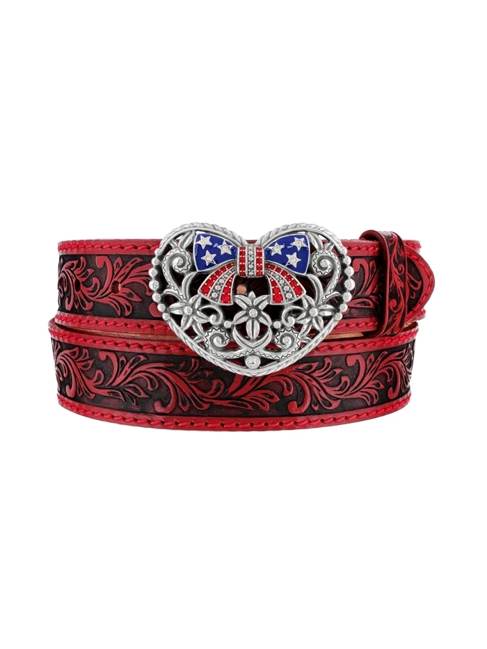Justin C21337 Womens True Heartland Belt Red 3 Justin C21337 Womens True Heartland Belt Red