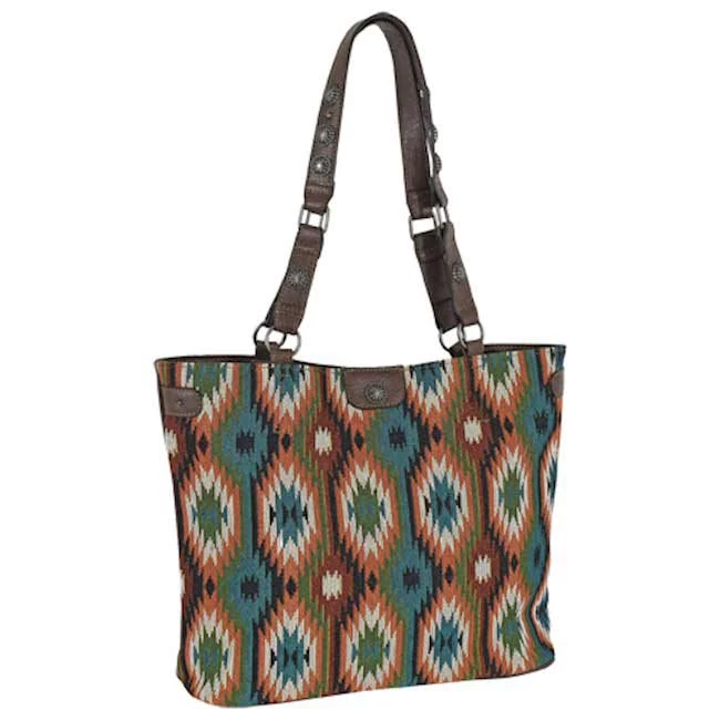 Justin Aztec Jacquard Tote Bag 3 Justin Aztec Jacquard Tote Bag