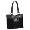 Justin Graphite With Suede Fringe Tote Bag 2 Justin Graphite With Suede Fringe Tote Bag -Justin Sale Shop justin graphite with suede fringe tote bag
