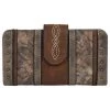 Justin Women's Weathered Tooling Wallet -Justin Sale Shop justin women s weathered tooling wallet