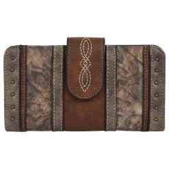 Justin Women's Weathered Tooling Wallet