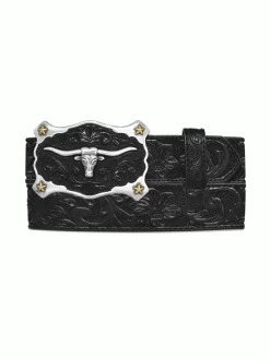 Justin Sale Shop 49 Justin C11193 Mens Classic Longhorn Leather Belt Black