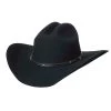 Justin JF0242BKHL Mens 2X Hills Cattleman Felt Hat Black -Justin Sale Shop milano hats JF0242BKHL