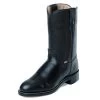 Justin Boots Justin Farm & Ranch Collection Black Cow Vamp And 10" Upper JB3000