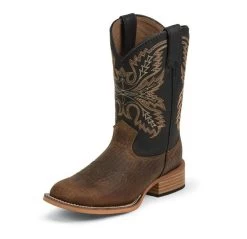 Justin Sale Shop 20 Justin Boots Justin Kids Bent Rail Collection Coyote Brown Vamp Midnight Black Upper 380JR