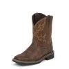 Justin Boots Justin Kids Stampede Workboots Rugged Tan Buffalo Vamp And Upper 4681JR 2 Justin Boots Justin Kids Stampede Workboots Rugged Tan Buffalo Vamp And Upper 4681JR -Justin Sale Shop n4743881635657216004 2 6