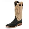 Justin Boots Justin Mens Bent Rail Collection Black Burnished Calf Vamp 13" Toast Tumbleweed Upper BR303 -Justin Sale Shop n8725937339596875536 2 7