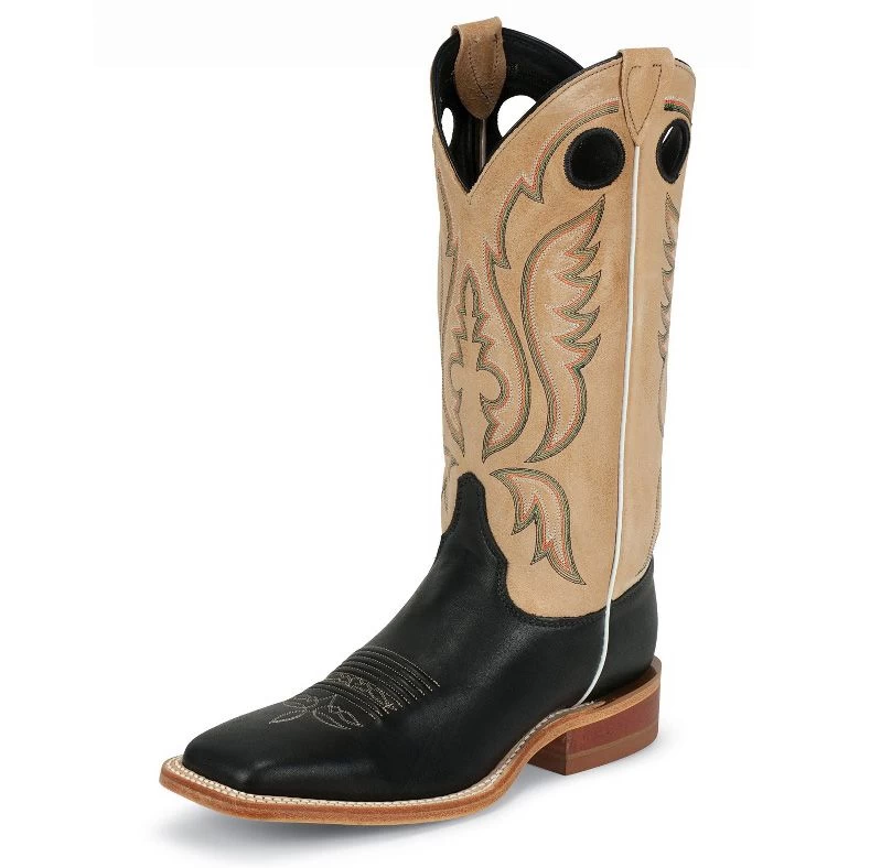 Justin Boots Justin Mens Bent Rail Collection Black Burnished Calf Vamp 13" Toast Tumbleweed Upper BR303 3 Justin Boots Justin Mens Bent Rail Collection Black Burnished Calf Vamp 13" Toast Tumbleweed Upper BR303