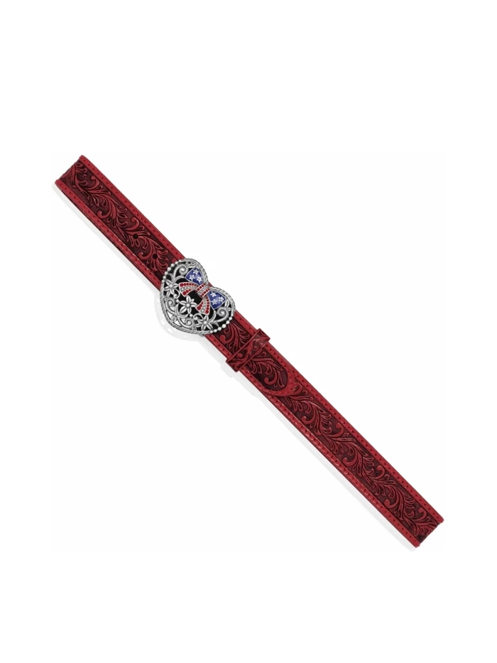 Justin C21337 Womens True Heartland Belt Red 5 Justin C21337 Womens True Heartland Belt Red - Image 3
